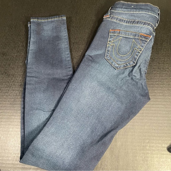 BNWOT TRUE RELIGION HIGH WASTED SKINNY JEANS sz 25 PRICE FIRM NEVER SECONDHAND - Picture 6 of 13